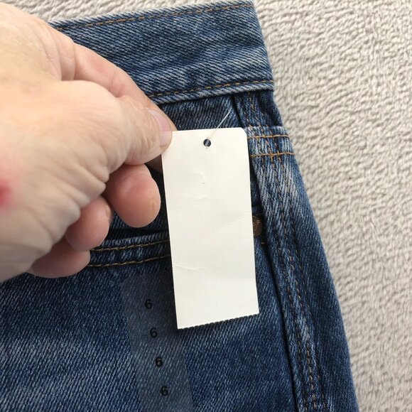 NWT Gap Womens Denim Mini Skirt 6 Blue Medium Wash Above The Knee Chic Casual - Picture 9 of 11